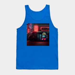 Cyberpunk Tokyo Ramen Food Truck Tank Top